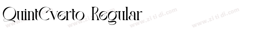 QuintCverto Regular字体转换